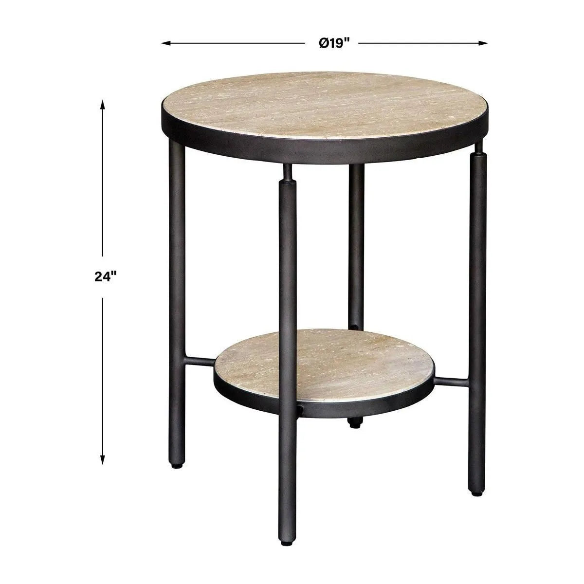 The Uttermost - Dauntless Side Table - 24113 | The Rug District