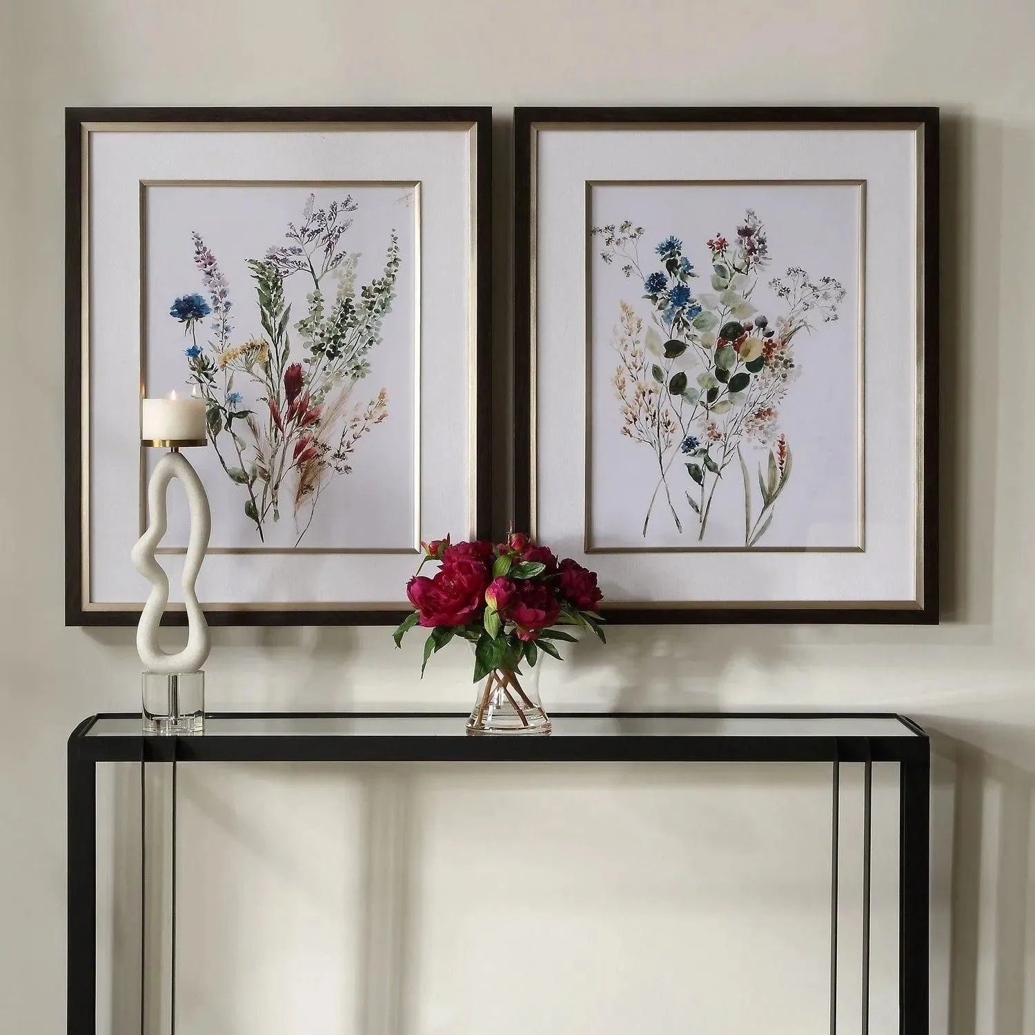 The Uttermost - Delicate Flowers Framed Prints - Set of 2 - 32341 | The Rug District