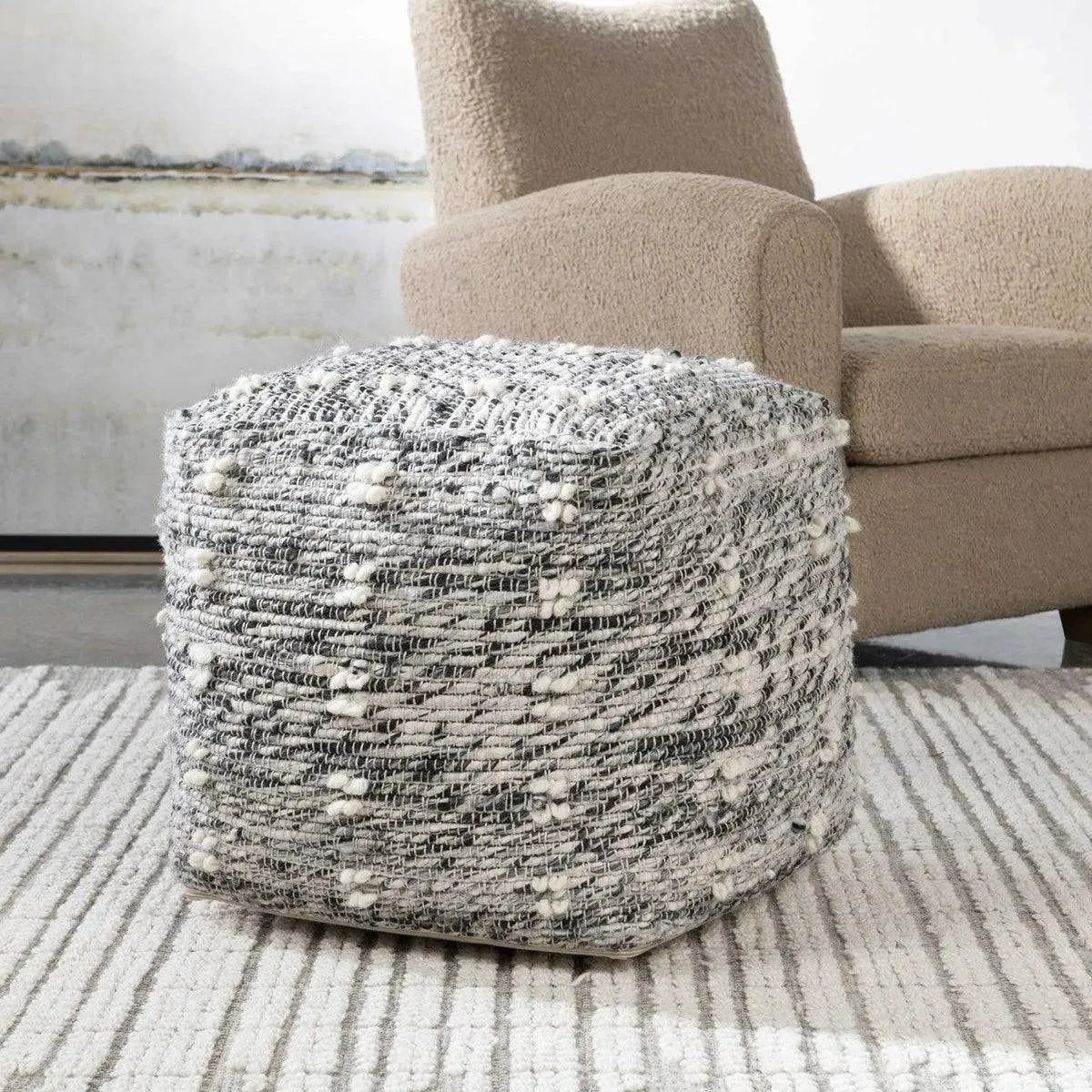 The Uttermost - Narol Pouf - 23974 | The Rug District