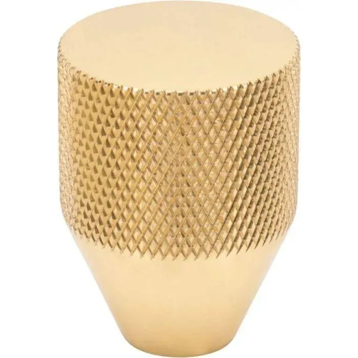 Vesta Fine Hardware - Beliza Conical Knurled Knob - V7407PB | The Rug District