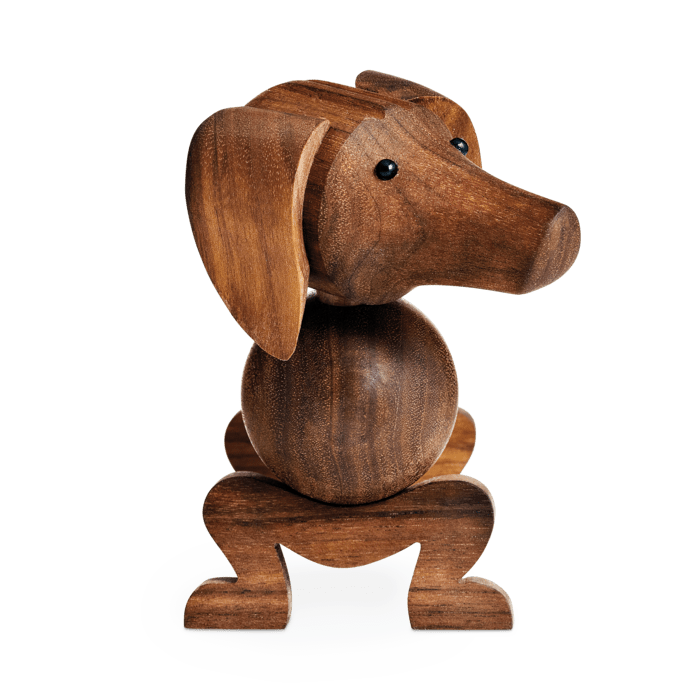 Kay Bojesen 39201 Dog Wooden Figurine in Walnut