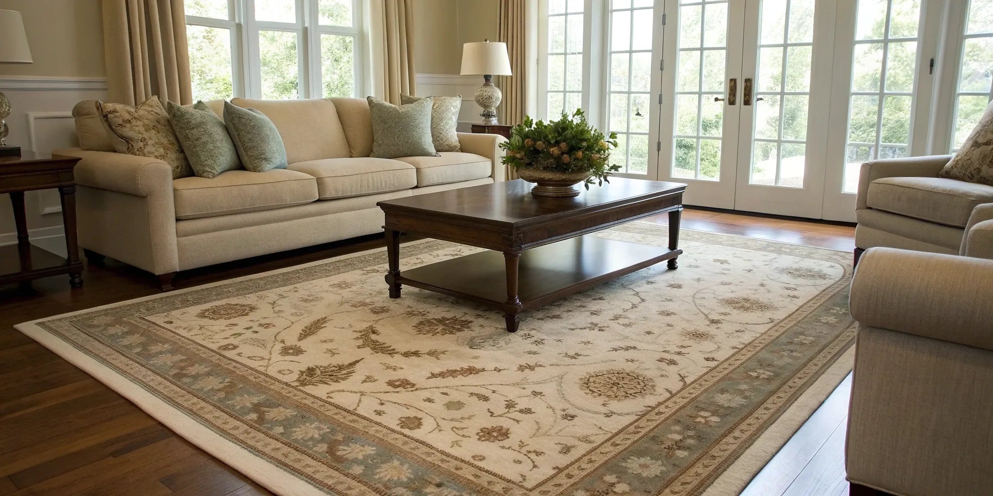 How Big Should a Living Room Area Rug Be? – The Rug District