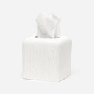 Pigeon and Poodle PP000345 Burma Tissue Box in White Porcelain