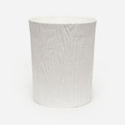 Pigeon and Poodle PP000347 Burma Wastebasket in White Porcelain