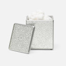 Pigeon and Poodle PP004153 Caro Bath Canister in Silver Medallion Painted Mirror