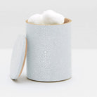 Pigeon and Poodle PP000940 Manchester Canister (Small) in Cloud Gray Realistic Faux Shagreen