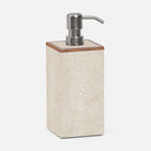 Pigeon and Poodle PP000959 Manchester XL Soap Pump in Cool Gray Realistic Faux Shagreen