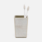Pigeon and Poodle PP001153 Nora Brush Holder in Metallic Frost Painted Glass