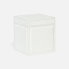 Pigeon and Poodle PP003988 Rothwell Bath Canister in Bright White Marine Leather