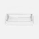 Pigeon and Poodle PP003989 Rothwell Soap Dish in Bright White Marine Leather
