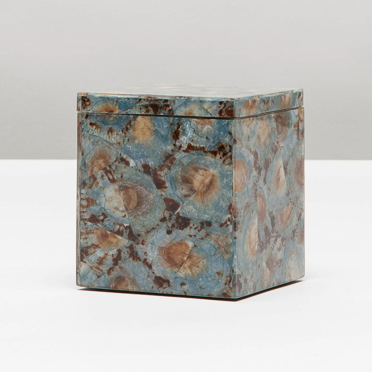 Pigeon and Poodle PP001393 Sitges Bath Canister in Blue Limpet Shell