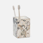 Pigeon and Poodle PP001499 Tramore Brush Holder in Natural Laminated Oyster