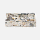 Pigeon and Poodle PP001501 Tramore Soap Dish in Natural Laminated Oyster