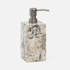 Pigeon and Poodle PP001502 Tramore Soap Pump in Natural Laminated Oyster