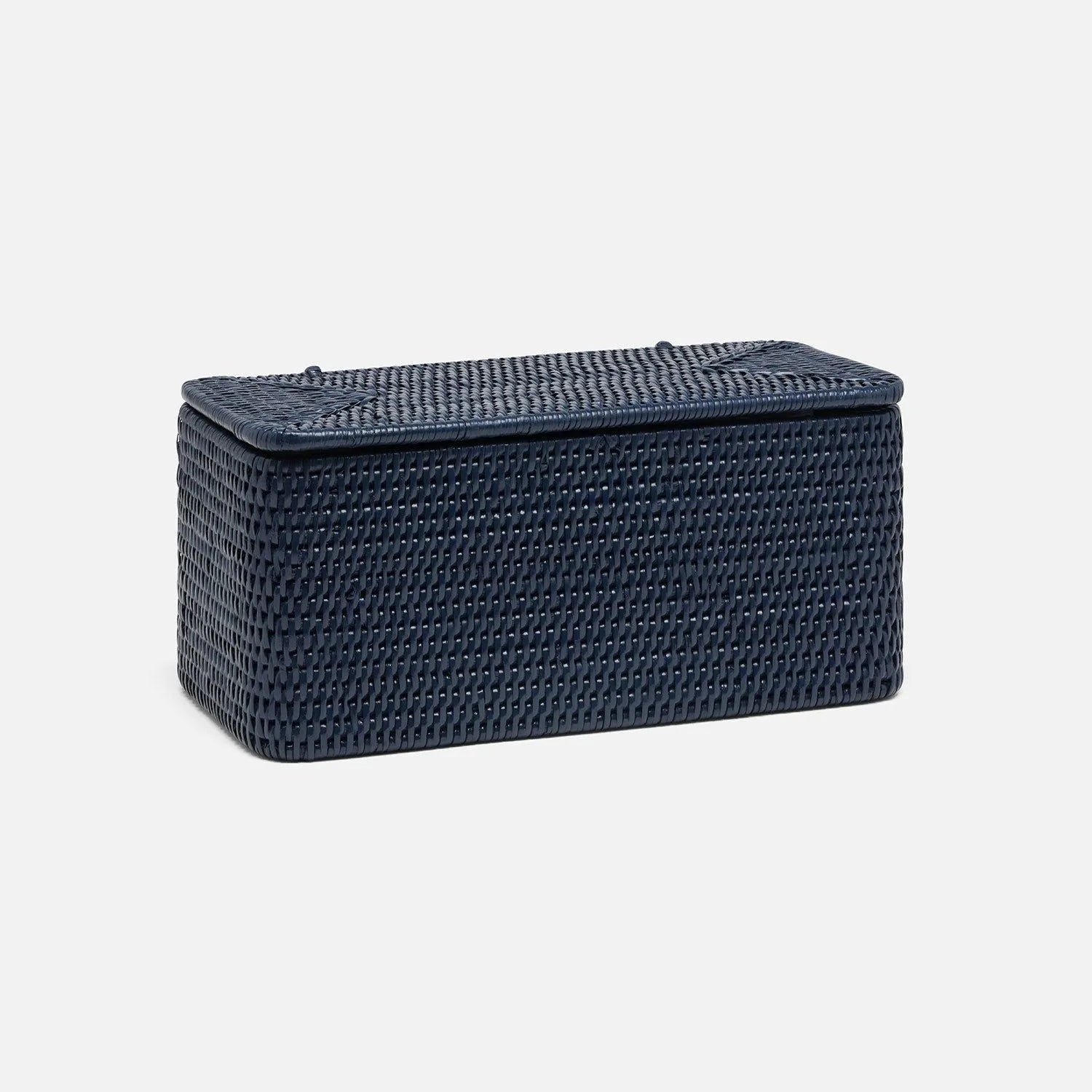Pigeon And Poodle Camden Coastal Rattan Toilet Paper Holder - Thumbnail 4