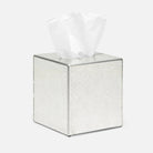 Pigeon and Poodle PP004156 Caro Tissue Box in Silver Medallion Painted Mirror