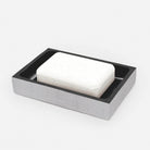 Pigeon and Poodle PP000926 Manchester Soap Dish (Rectangular) in Ash Gray Realistic Faux Shagreen