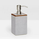 Pigeon and Poodle PP000928 Manchester Soap Pump in Ash Gray Realistic Faux Shagreen