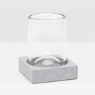 Pigeon and Poodle PP000933 Manchester Tumbler Set in Ash Gray Realistic Faux Shagreen