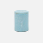 Pigeon and Poodle PP007624 Manchester Canister (Small) in Powder Blue Realistic Faux Shagreen