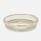 Pigeon and Poodle PP004892 Pomaria Soap Dish in Brushed Silver Glass/Stainless Steel