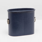 Pigeon and Poodle - PP002154 - Ogden Magazine Holder - Ogden - Navy Full-Grain Leather
