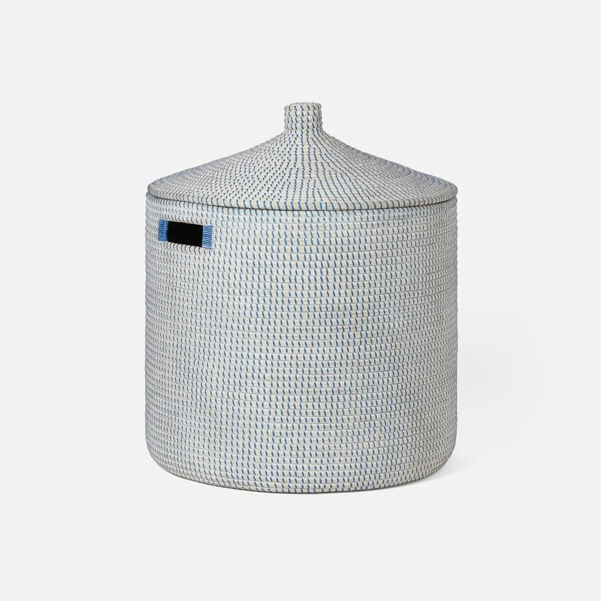 Pigeon and Poodle - PP006504 - Roslyn Hamper - Roslyn - Whitewashed/Navy Seagrass