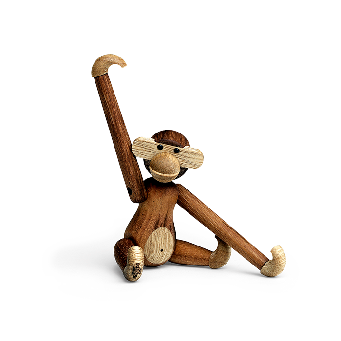 Kay Bojesen 39249 Monkey Wooden Figurine in Teak/Limba