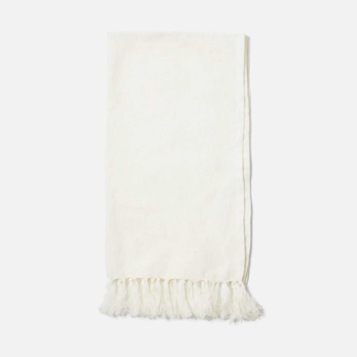 Pigeon and Poodle - PP007208 - Chania Guest Towel - Chania - White 100% Linen