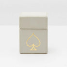 Pigeon and Poodle - PP002756 - Aira Textured Leather Box - Aira - Light Gray Full-Grain Leather