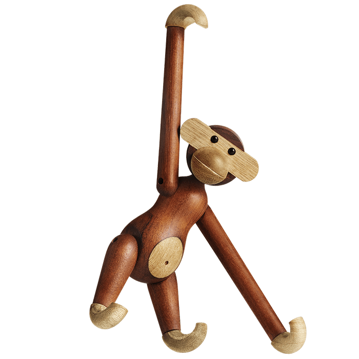 Kay Bojesen 39250 Monkey Wooden Figurine in Teak/Limba