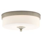 Currey and Company - 9999-0052 - LED Flush Mount - Barry Goralnick - Silver Leaf