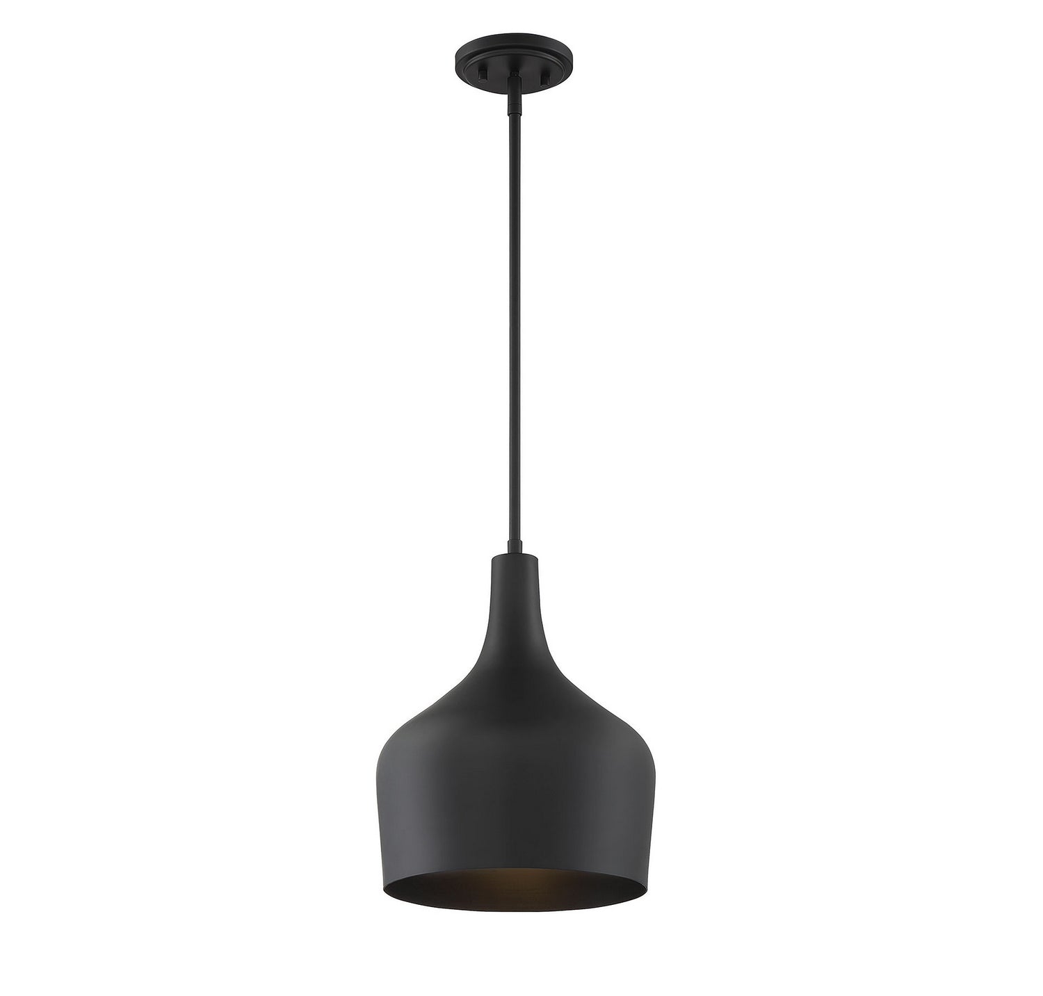 Meridian M70020MBK One Light Pendant in Matte Black
