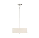 Meridian M70109BN Three Light Pendant in Brushed Nickel
