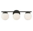 Meridian M80023MBK Three Light Bathroom Vanity Light in Matte Black