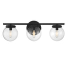 Meridian M80024MBK Three Light Bathroom Vanity Light in Matte Black