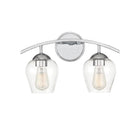 Meridian M80031CH Two Light Bathroom Vanity Light in Chrome