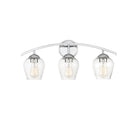 Meridian M80032CH Three Light Bathroom Vanity Light in Chrome