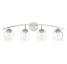 Meridian M80033BN Four Light Bathroom Vanity Light in Brushed Nickel