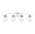 Meridian M80033CH Four Light Bathroom Vanity Light in Chrome