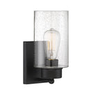 Meridian M90013MBK One Light Wall Sconce in Matte Black