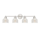 Meridian M80036BN Four Light Bathroom Vanity Light in Brushed Nickel