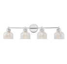 Meridian M80036CH Four Light Bathroom Vanity Light in Chrome