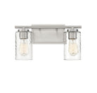 Meridian M80037BN Two Light Bathroom Vanity Light in Brushed Nickel