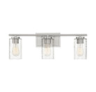 Meridian M80038BN Three Light Bathroom Vanity Light in Brushed Nickel
