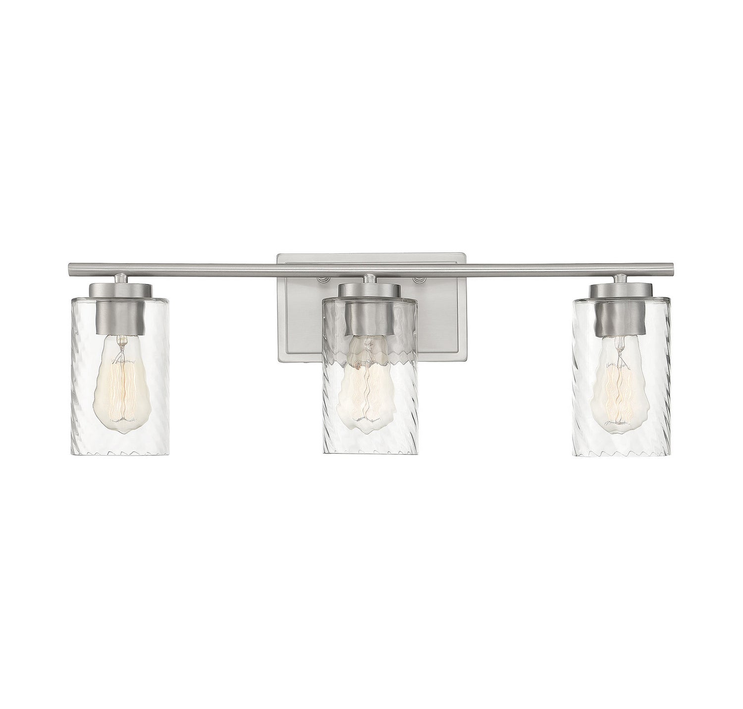 Meridian M80038BN Three Light Bathroom Vanity Light in Brushed Nickel