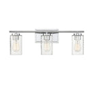 Meridian M80038CH Three Light Bathroom Vanity Light in Chrome