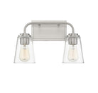 Meridian M80043BN Two Light Bathroom Vanity Light in Brushed Nickel