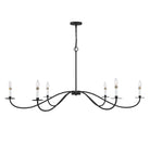 Meridian M100105MBK Six Light Chandelier in Matte Black