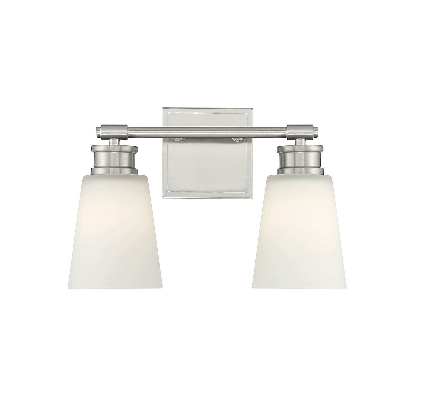 Meridian M80054BN Two Light Bathroom Vanity Light in Brushed Nickel